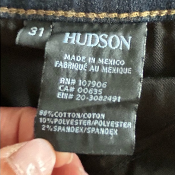 NWT/ HUDSON~  Women’s “Krista” Ankle Skinny W/ Raw Hem Jeans~ Color Niya~ Sz31 - Picture 5 of 17